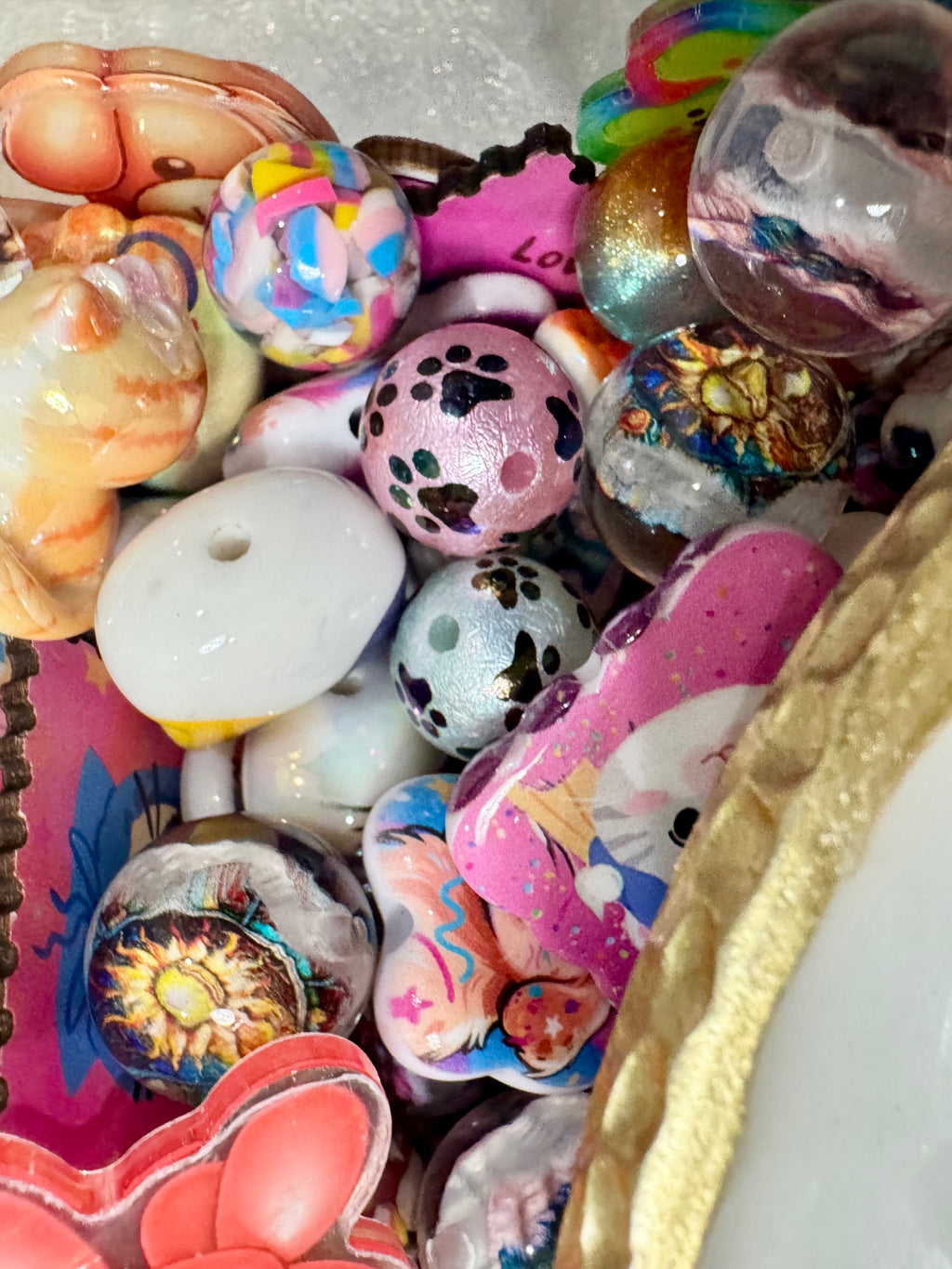 Acrylic Bead Mixes for Pens, Keychains and Phone Chains