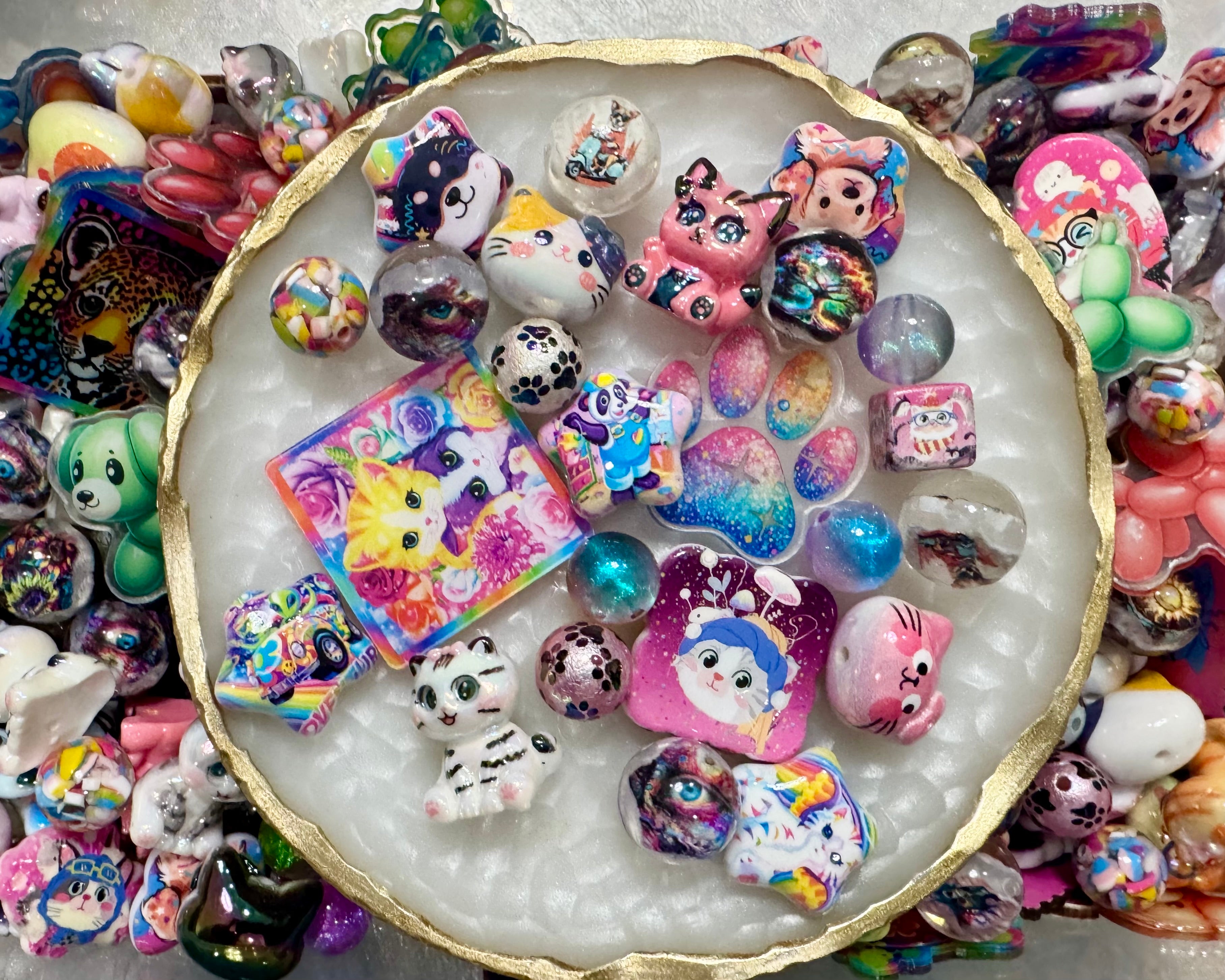 Acrylic Bead Mixes for Pens, Keychains and Phone Chains