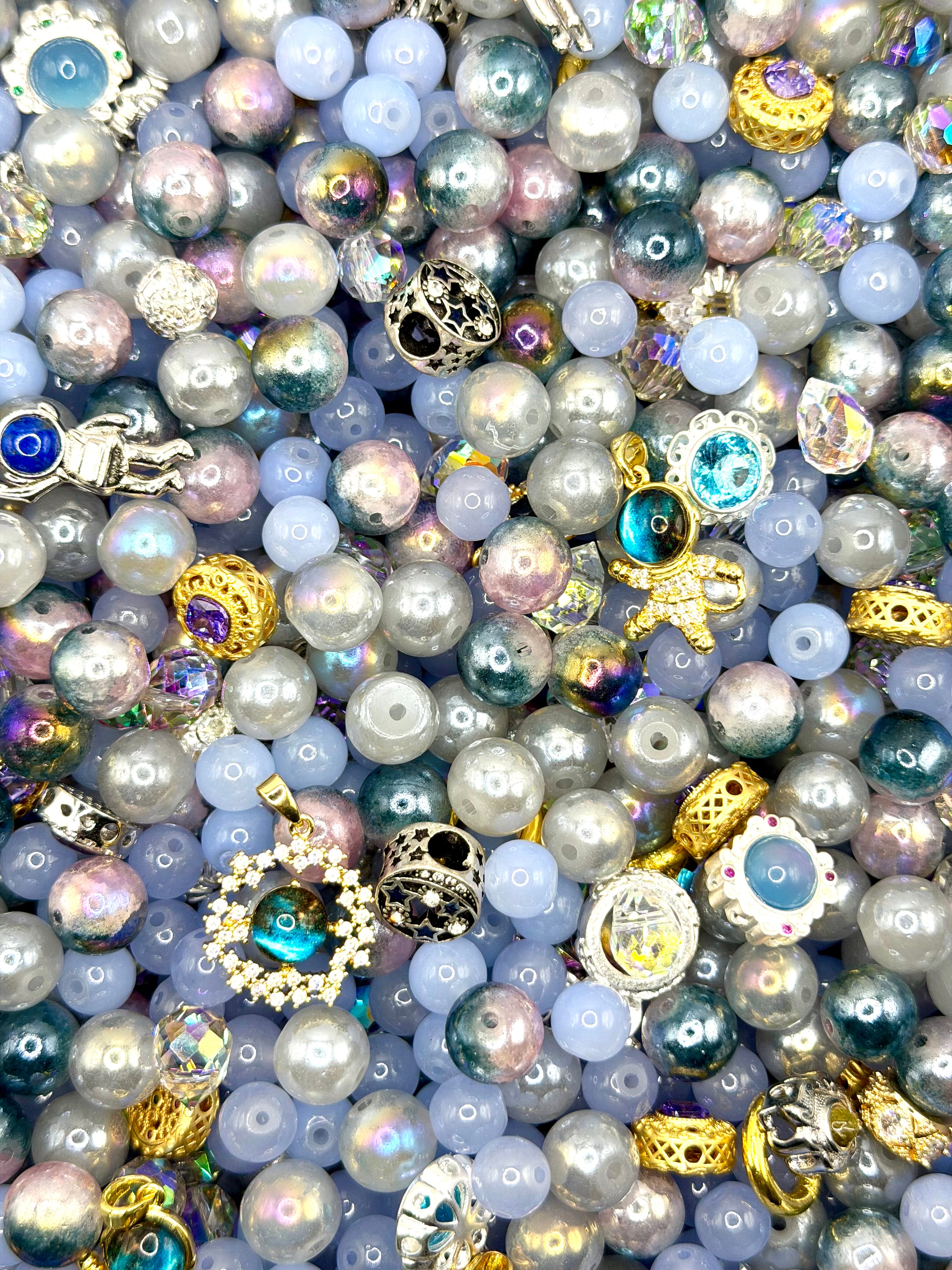 $18.49 High Quality Glass Beads and Charms for DIY Beading Jewelry, Accessories and other DIY Projects such as Sun-catchers and Car Hangers Beaded Edge