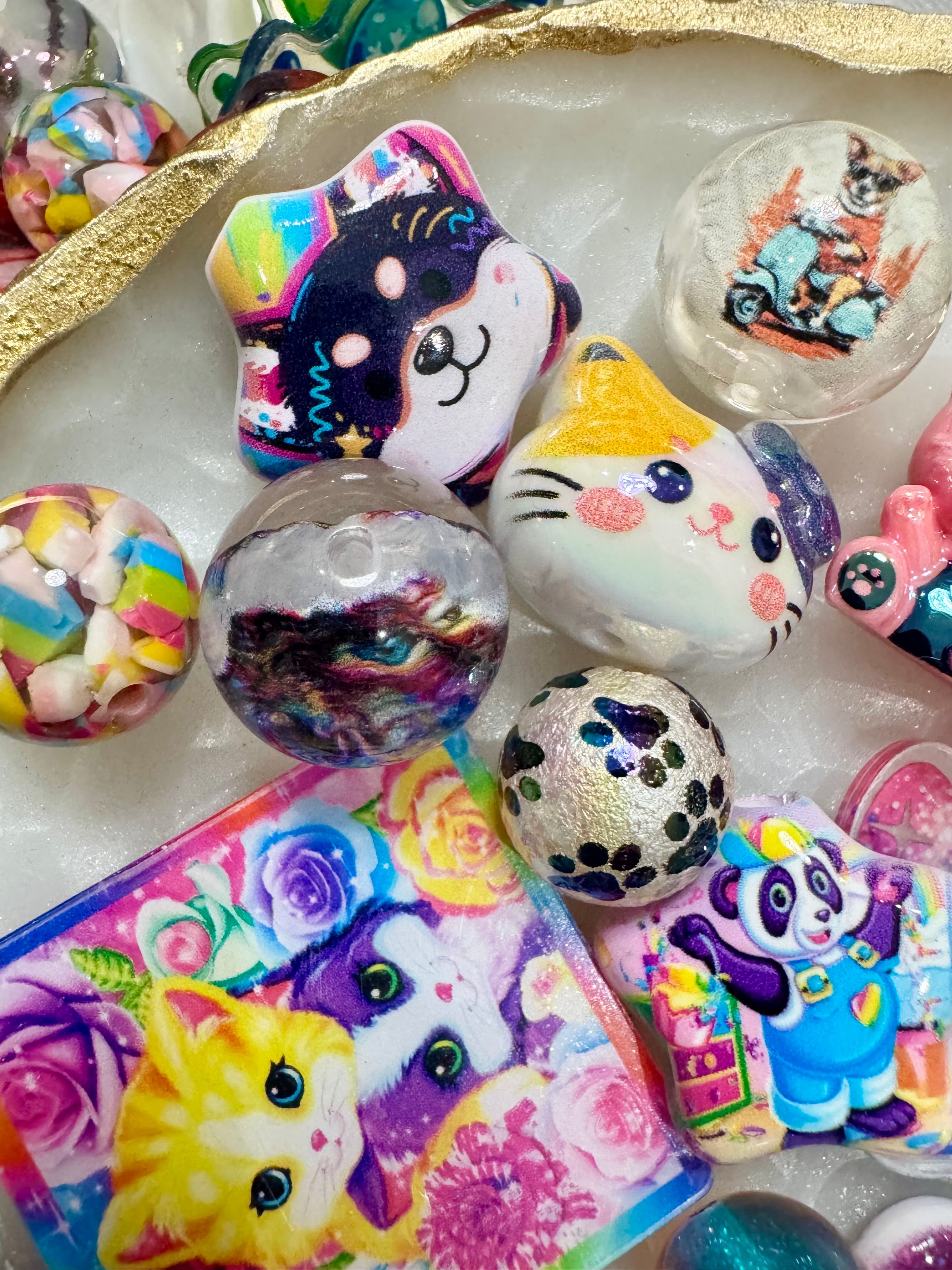 Acrylic Bead Mixes for Pens, Keychains and Phone Chains