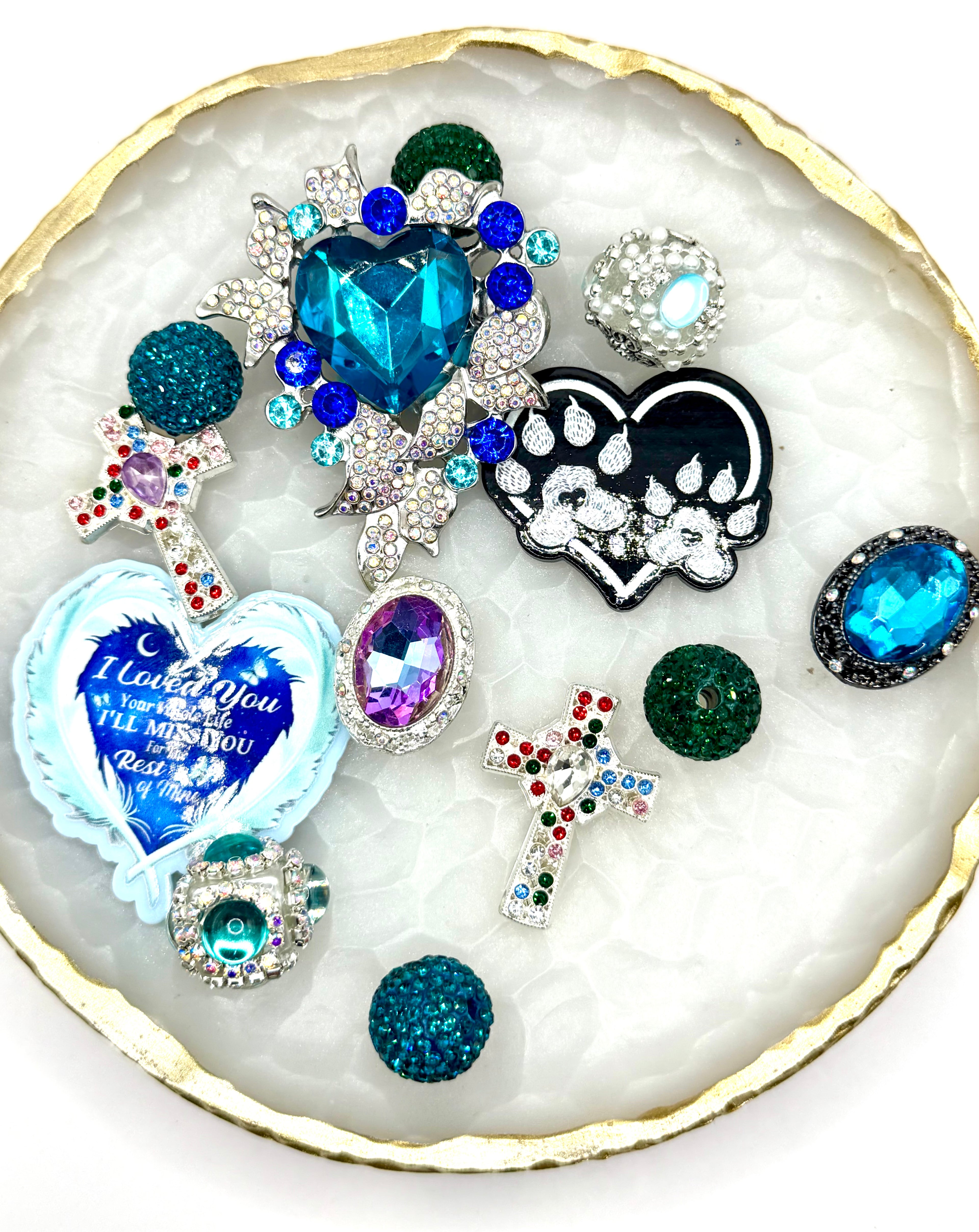 $21.49 Special Fancy Mixes; Resin and Acrylic Beads & Charms Mix for DIY Beaded Pens, Keychains, Phone Chains and Other DIY Projects, DIY Beading & Accessories