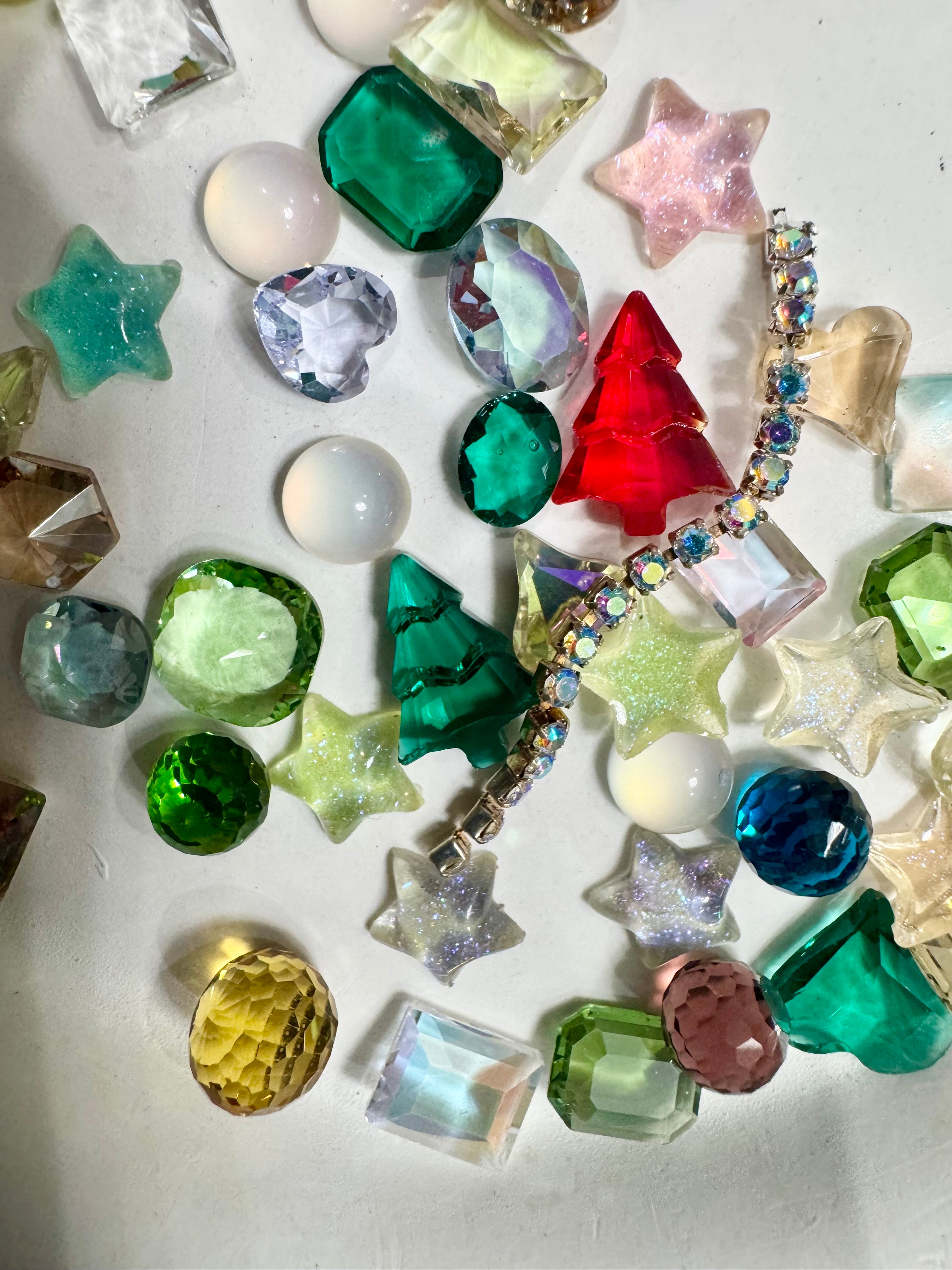 Glass and Resin Nail and mini charms for Nails and other DIY