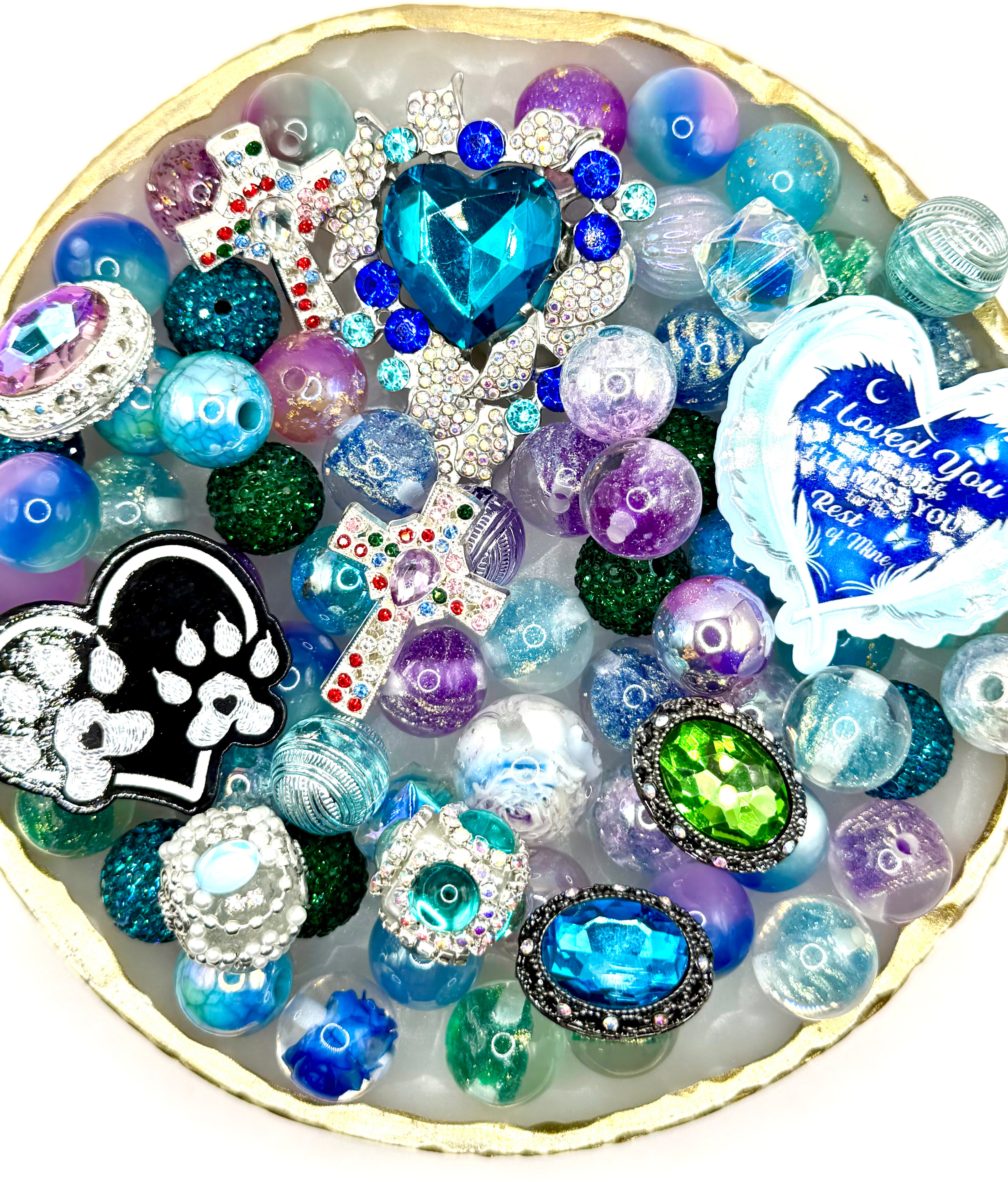 $21.49 Special Fancy Mixes; Resin and Acrylic Beads & Charms Mix for DIY Beaded Pens, Keychains, Phone Chains and Other DIY Projects, DIY Beading & Accessories