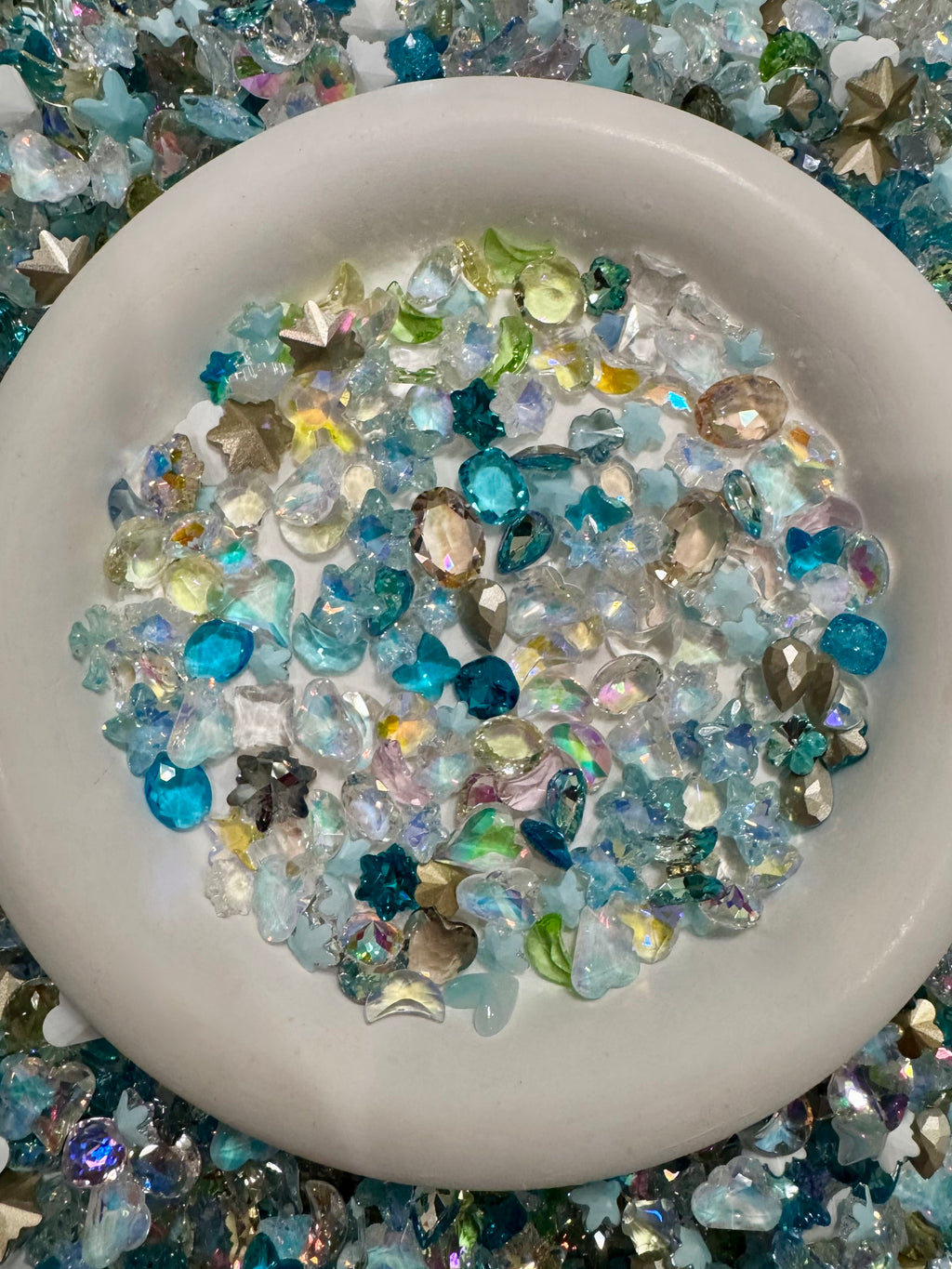 Glass and Resin Nail and mini charms for Nails and other DIY