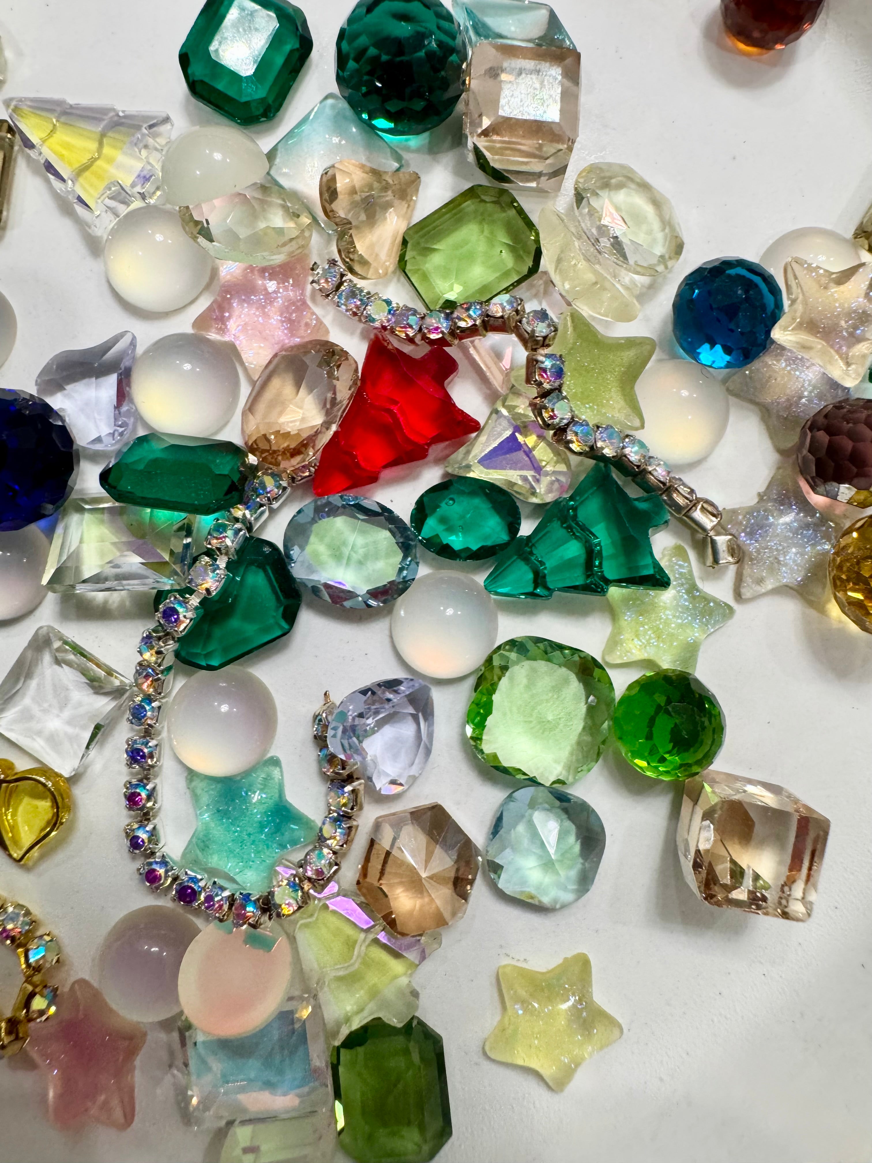 Glass and Resin Nail and mini charms for Nails and other DIY