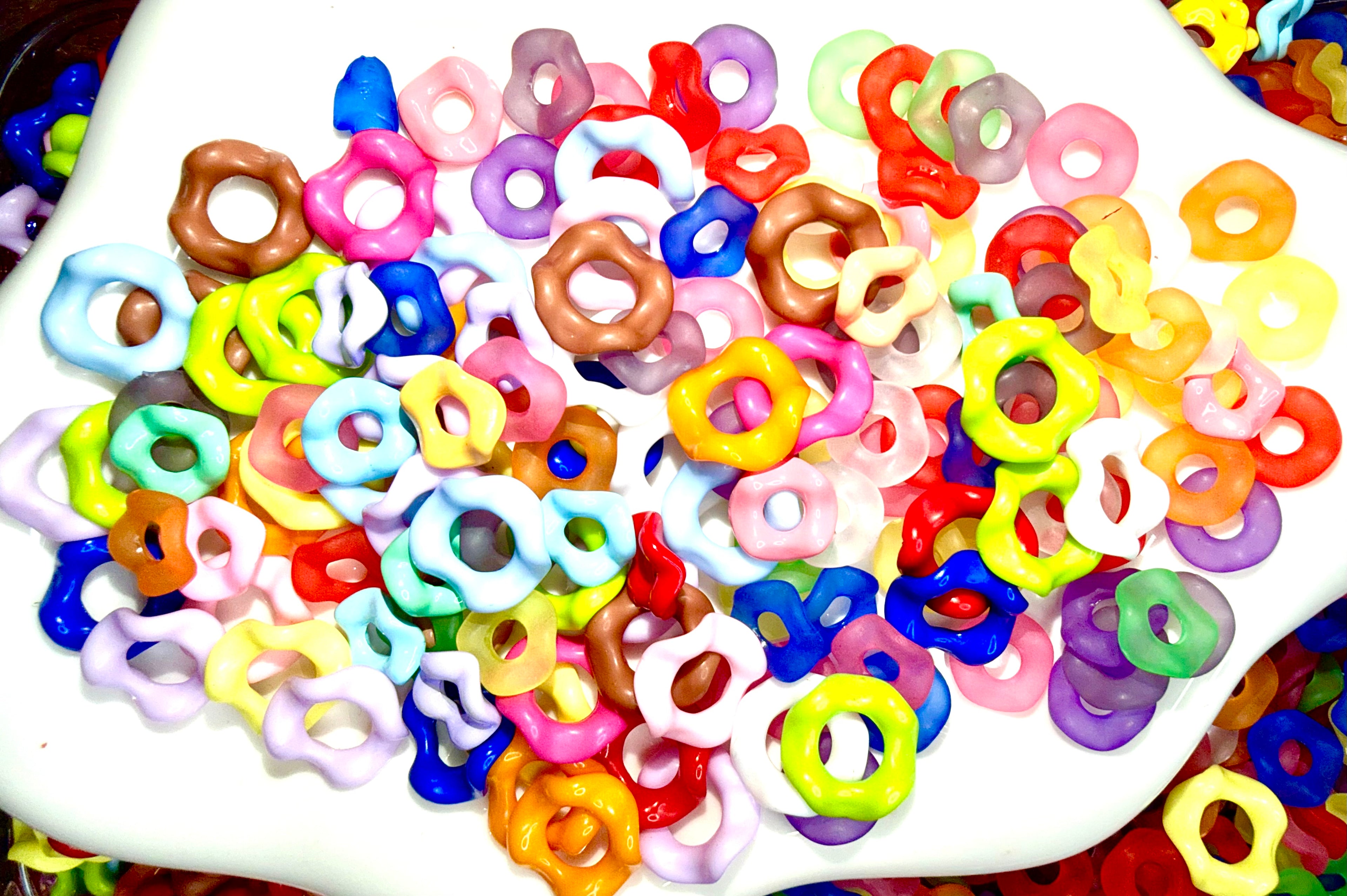 Acrylic Bead Spacers for DIY Beaded Pens Keychains Phone Chains and Other Projects Perfect for Crafting