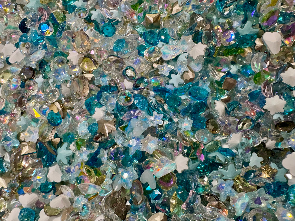 Glass and Resin Nail and mini charms for Nails and other DIY