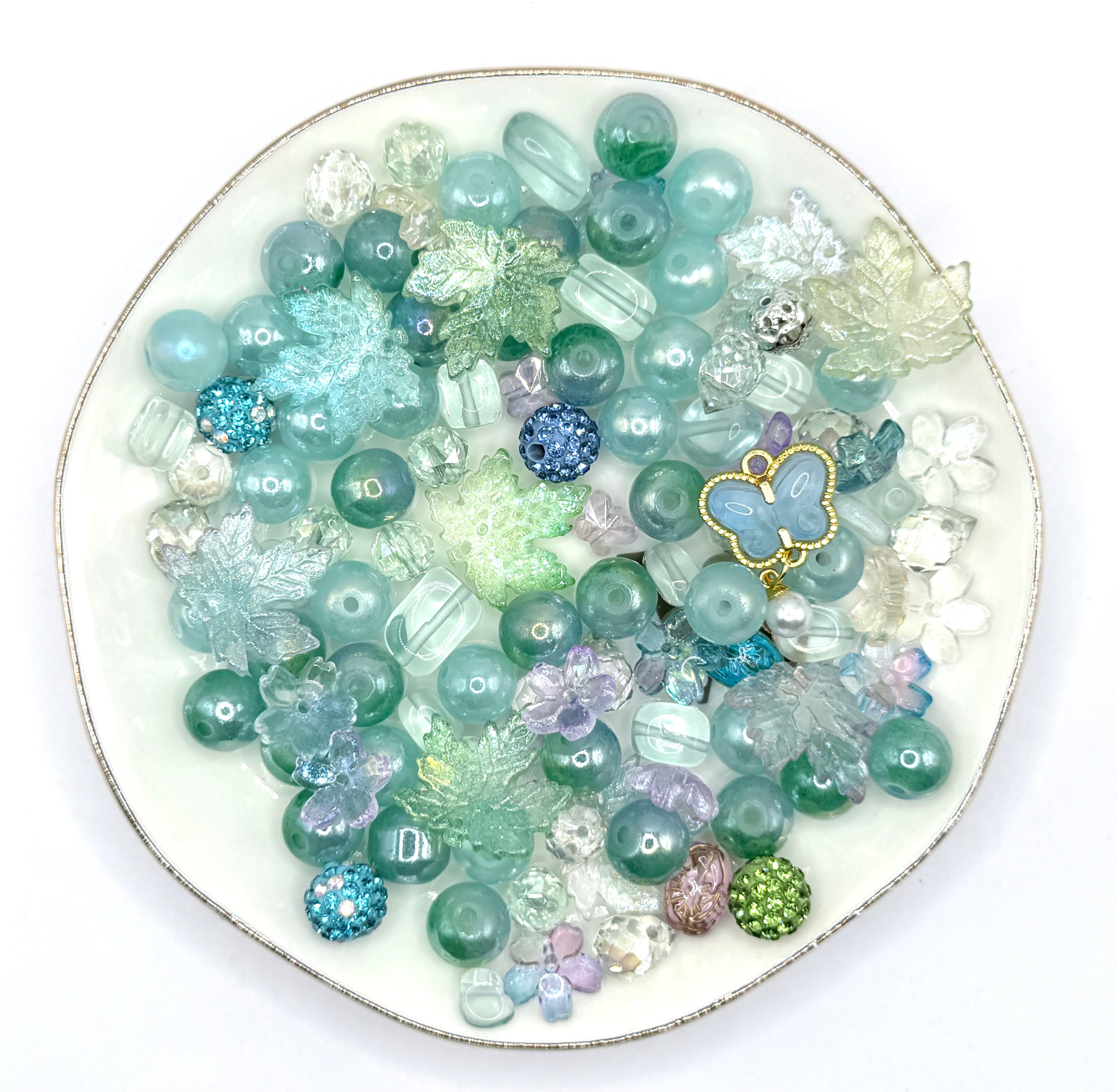 $18.49 High Quality Glass Beads and Charms for DIY Beading Jewelry, Accessories and other DIY Projects such as Sun-catchers and Car Hangers Beaded Edge