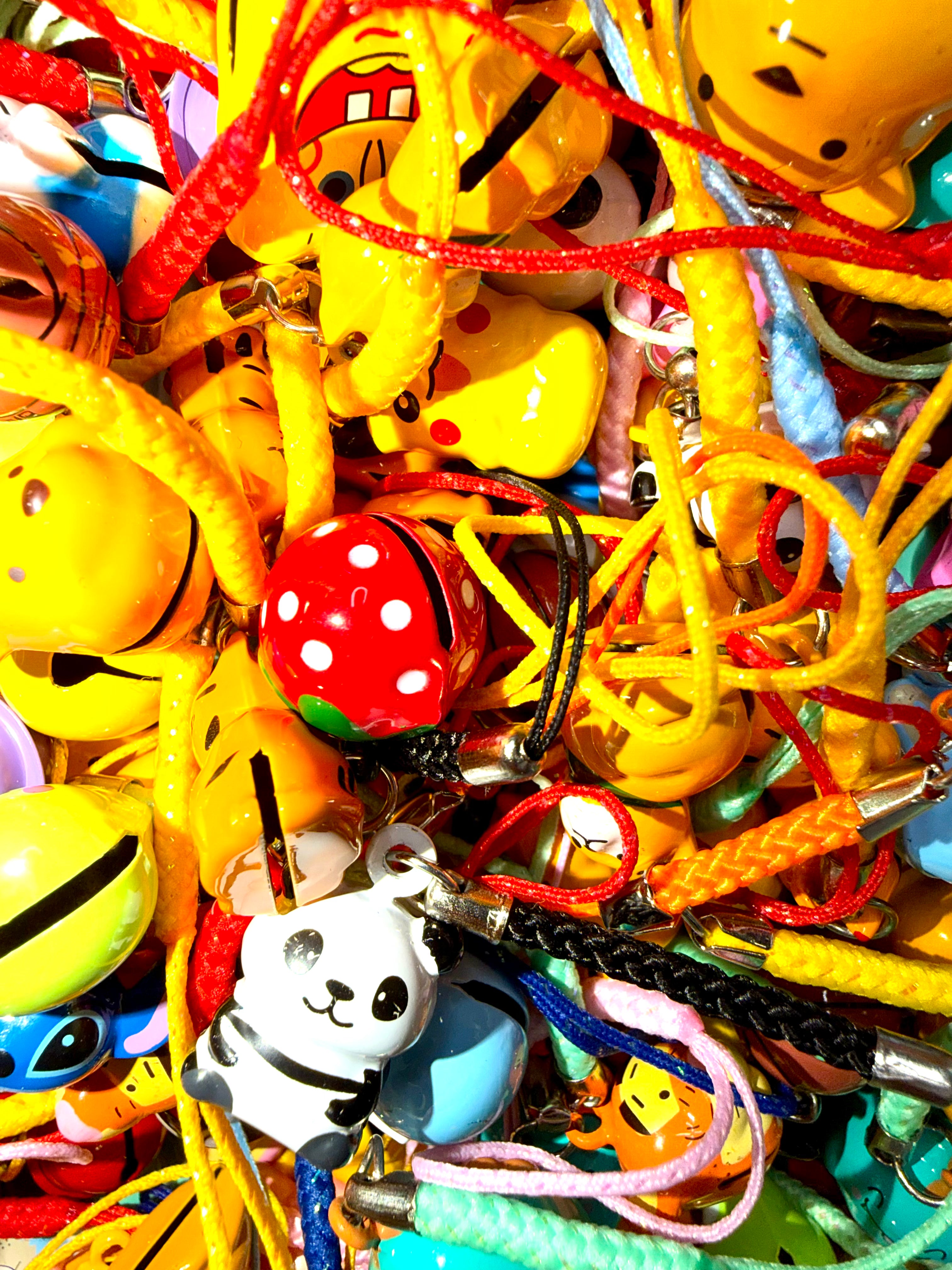 Jingle Jingle DIY Bells for Keychains Phone Chains Bag Chains and Other Beadable DIY Accessories and Projects in Vibrant Colors